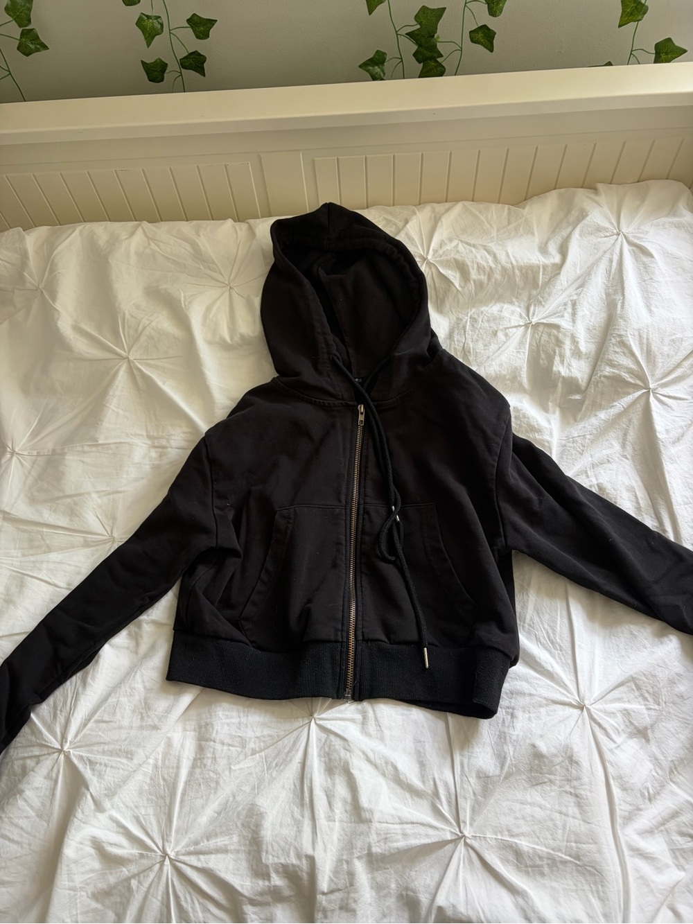 Amazon Black Zip-Up Hoodie Sweatshirt